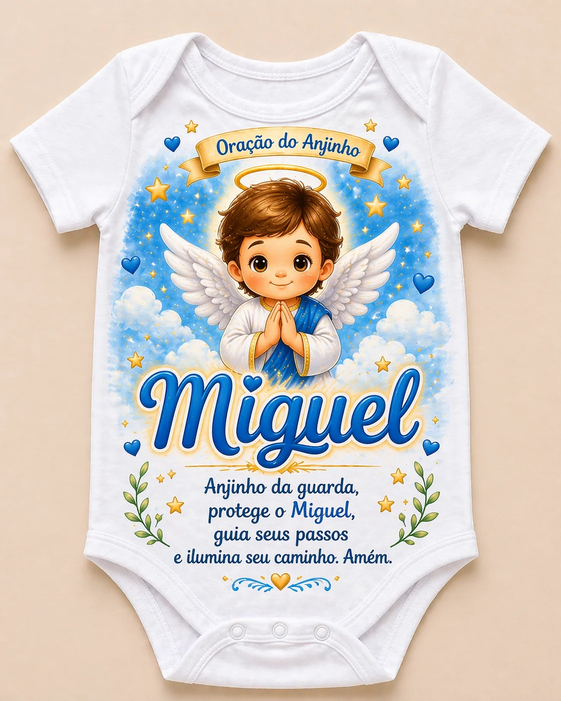 Estampa cristã bebê