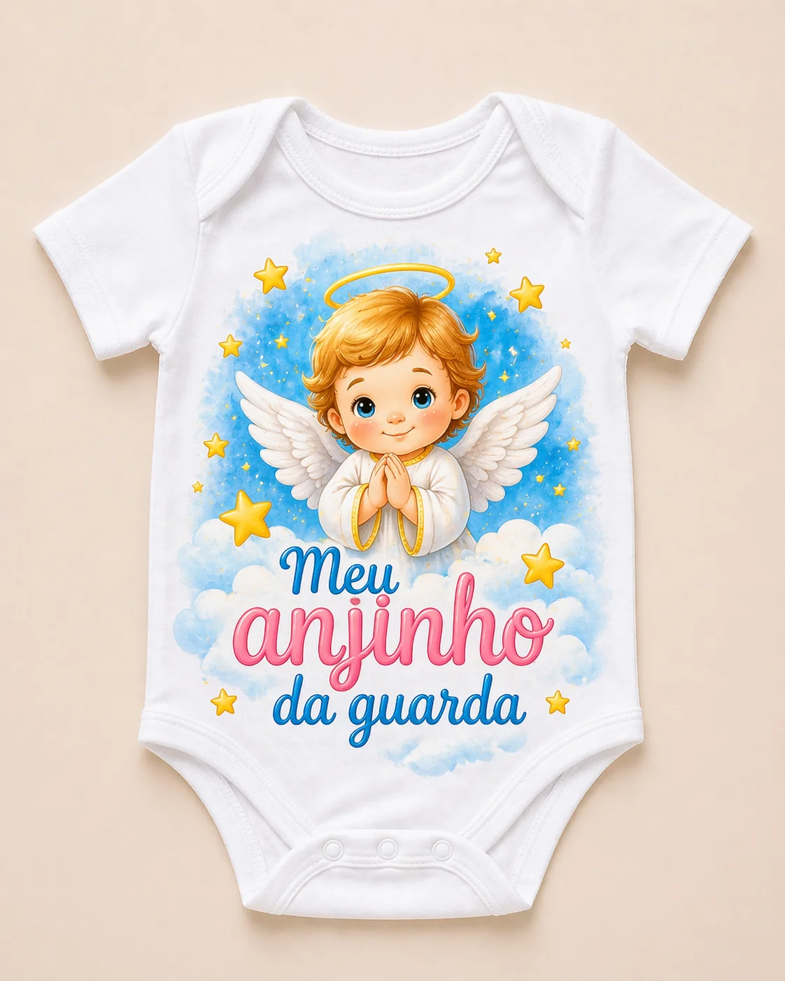 Estampa cristã bebê